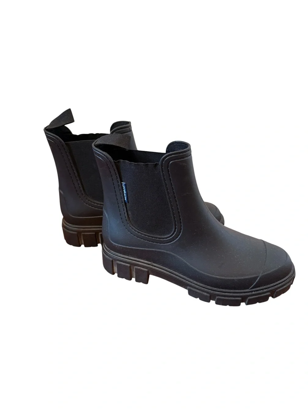 Matte Black Chelsea Rain Boots